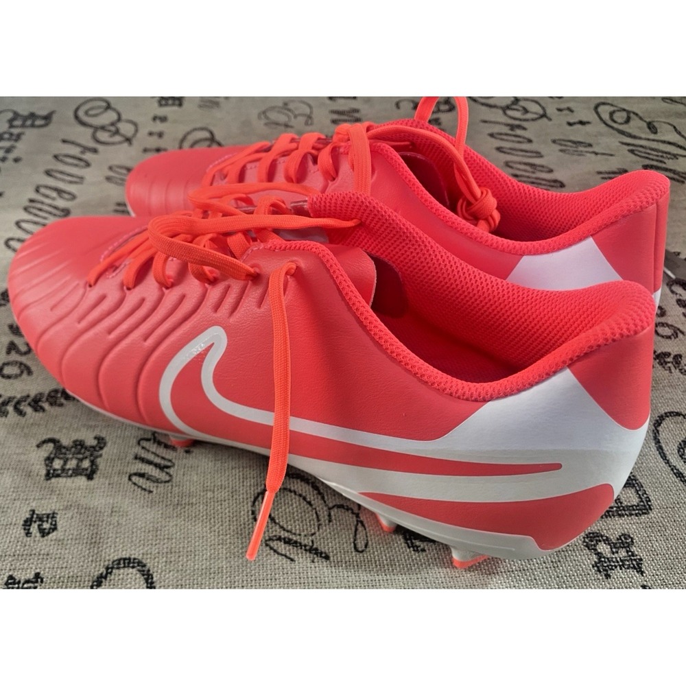 Nike Tiempo Legend 10 Club FG/MG Soccer Cleats (Hot Lava/White)  US 10